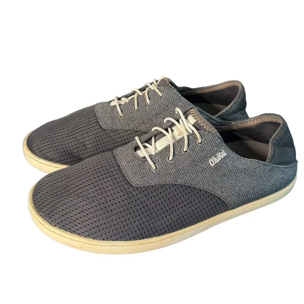 Olukai Nohea Moku Mens No Tie Boat Shoes Size 9 Quick Drying Slip On Beach‎